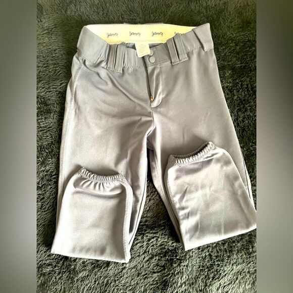 Intensity Team Fastpitch Belted Softball Pants Gray Adult Small Pockets - Picture 2 of 4